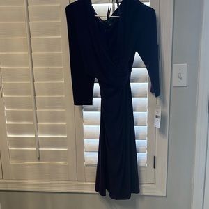 Purple long sleeves dress